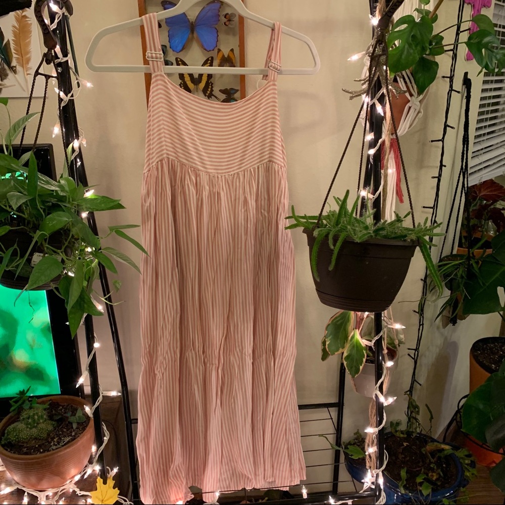 UO tea length pinstripe smock